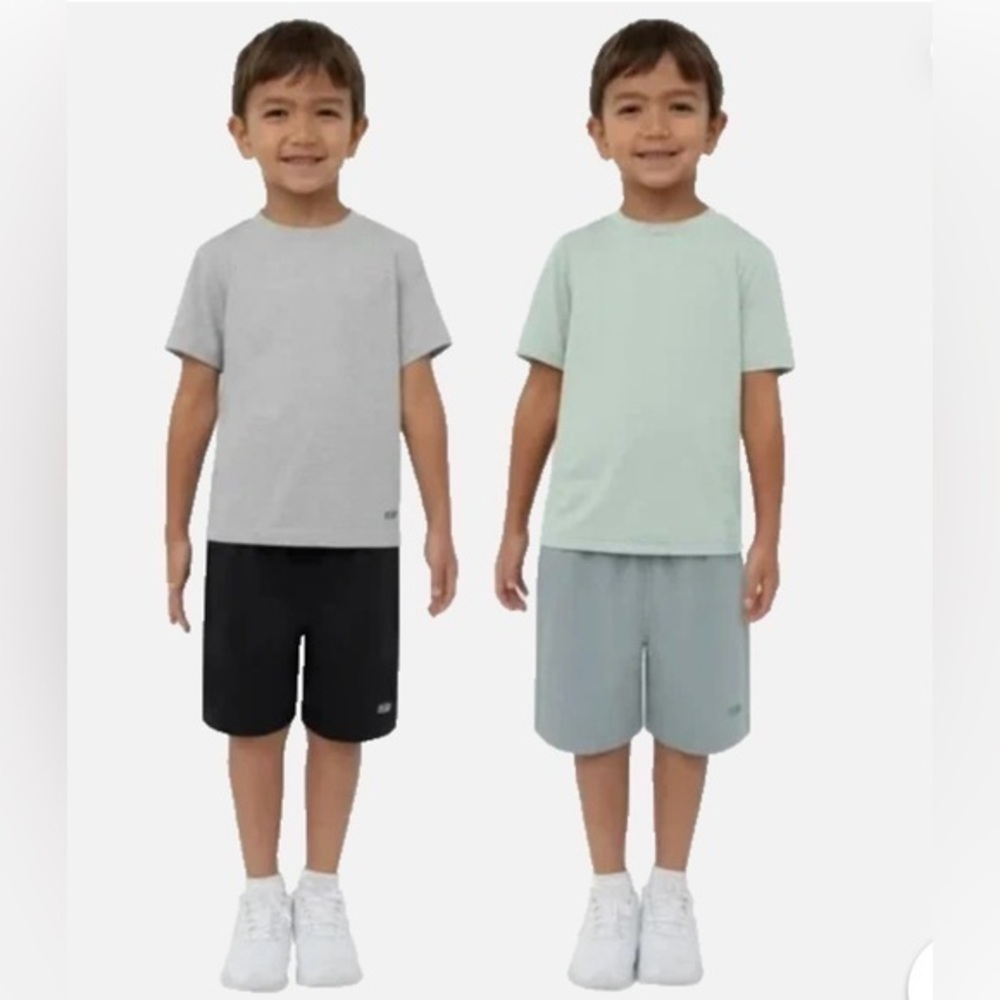 NWT Skechers Kids Matching Sets - Gray and Mint Size 5